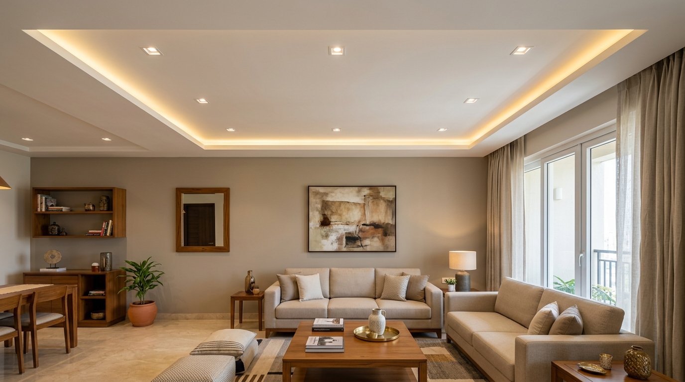False Ceiling & Gypsum Board Painting: The Complete Guide to Seamless Finishes, Crack Prevention & Cove Lighting in Indian Homes