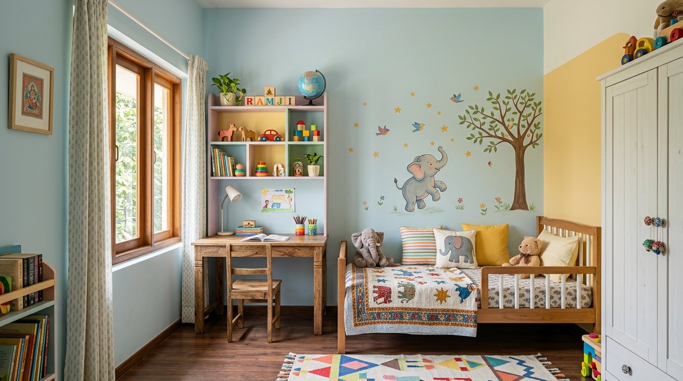 Painting a Child's Room: Non-Toxic Paints, Washable Finishes & the Right Colours for Indian Homes