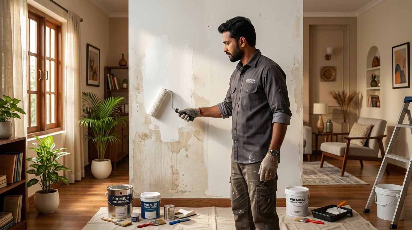 Painting Over Damp &amp; Stained Walls: The Complete Repair &amp; Repaint Guide for Indian Homes